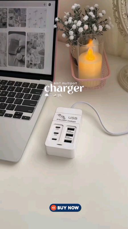 6Ports Multiport USB Charger 35W #FreeCoinsInShopeeVideo #MasMuraSaShopee #HugotSaShopee #ShopeePHPaydaySale #fyp #foryou #viral #trending #shopee