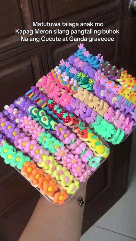 1100 pcs hair ties #koreanhairties #hairties #hairclip #babygirlhairclip #sethairclip #hairtie #hairaccesories #pantali #pantalingbuhok #HugotSaShopee