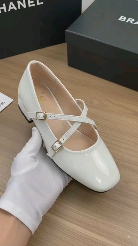 「KAEVE」flat glossy leather square toe black slid slip on doll shoes for women #FreeCoinsInShopeeVideo
