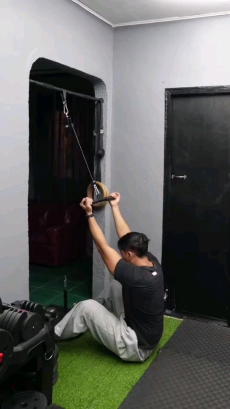 Check out Home Fitness Pulley Cable Machine, Integrated Gym Equipment Trainer Resistance Band Kit #diypulleycable #pulleycable #gymequipment
