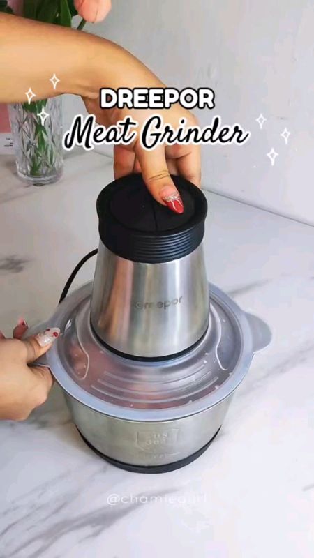 Dreepor 5L Meat Grinder Electric Food Processor Large Capacity Multifunctional Chopper And Grinder#freecoininshopeevidio #MasMuraSaShopee😍😱 #buynow