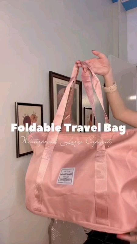 Waterproof Foldable Travel Bag Large Capacity Gym Luggage Storage for Women  #MasMuraSaShopee #ShopeePHpaydaySale #HugotSaShop
