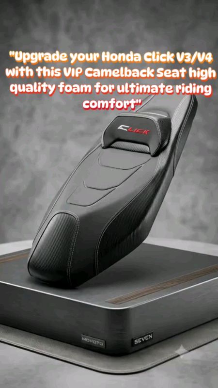 #SEVEN #SERIES HONDA CLICK V3 / #V4 VIP LEATHER CAMEL BACK #SEAT FOR HONDA CLICK V3  / V4