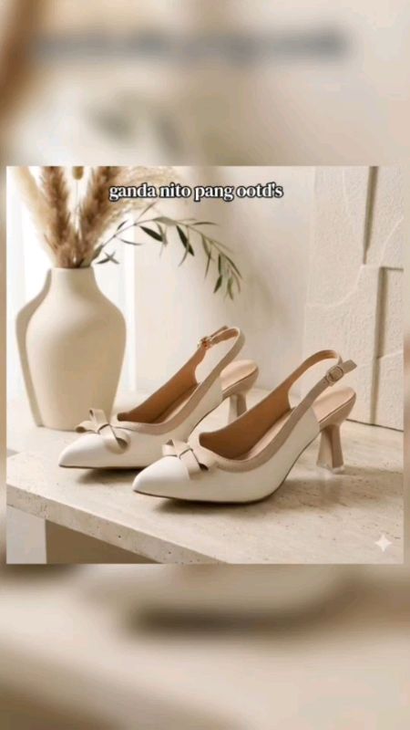【Be content】 Pointed Stiletto Heels Mid Heel New Korea Women Bow Buckle Sandals For Women