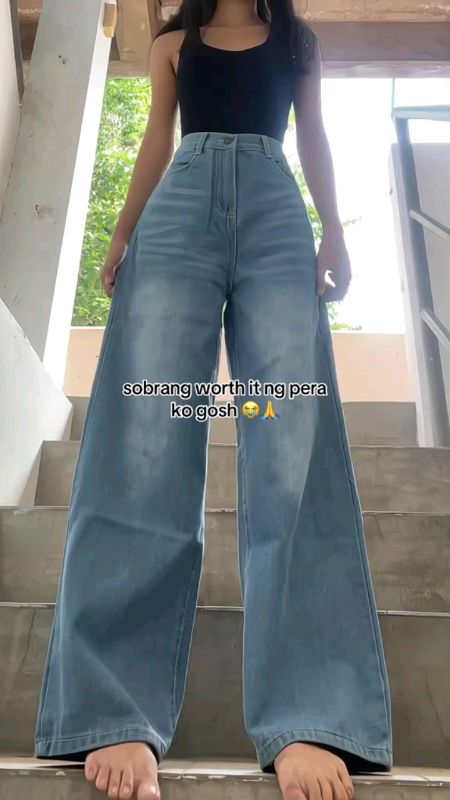 Women Baggy Jeans High Waist #pants #women #baggypants #trending #fyp #viral