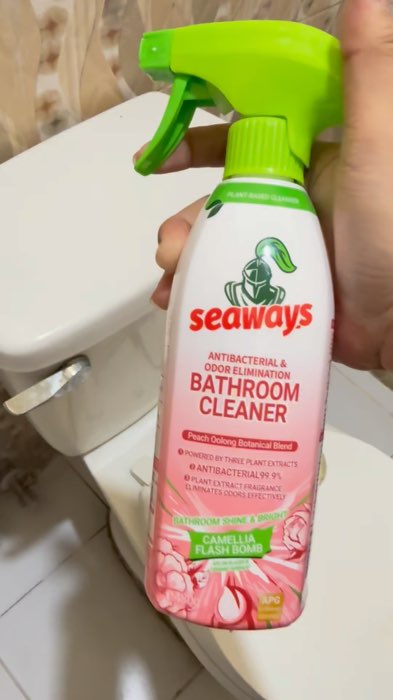gusto mo ng mabango at malinis na CR? Ay mag check out ka na neto agad agad! Seaways Bathroom Cleaner Pink Oolong #Seaways
