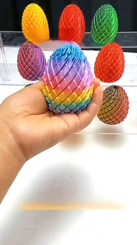 3D Printed Dragon Scale Egg Fidget Toy Easter Twist Decompression Dragon Egg for Kids Gifts##Viral #ViralVideo #FreeCoinsInShopeeVideo #MasMuraSaShope