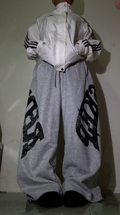 #sweatpants #widelegpants #baggypants #graypants #streetwear