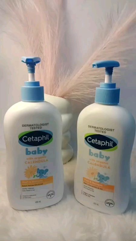 Bundle of 3 Cetaphil Baby Wash & Shampoo With Organic Calendula 400ML