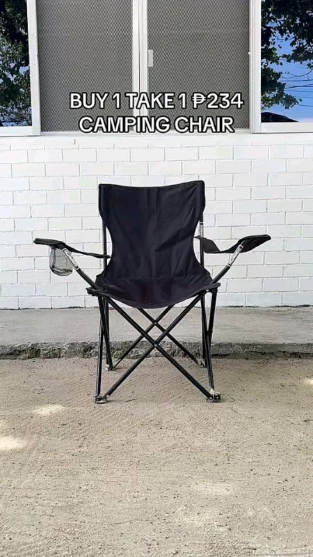 【Buy1 Take 1】Portable Folding Chair Camping Chair Heavy Duty Folding Chair Outdoor Adjustable Beach#MasMuraSaShopee #freecoinslnshopeevidio