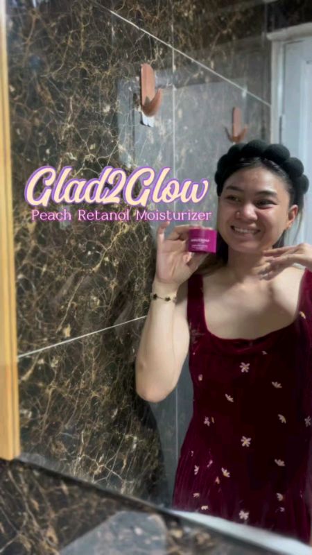 Glad2Glow Peach Retanol Moisturizer #glad2glow #retanolmoisturizer