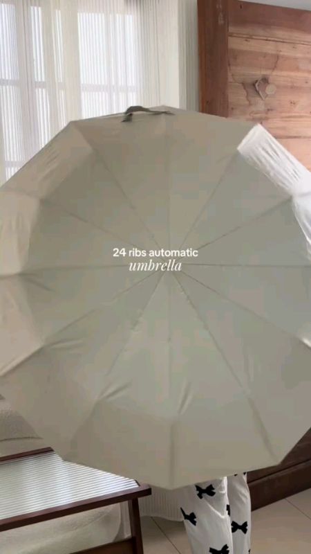 24Bones Automatic Umbrella Windproof Anti-UV Sunscreen Large Umbrella Folding Sunshade#automaticumbrella #antiuv #MasMuraSaShopee#shopeediscount