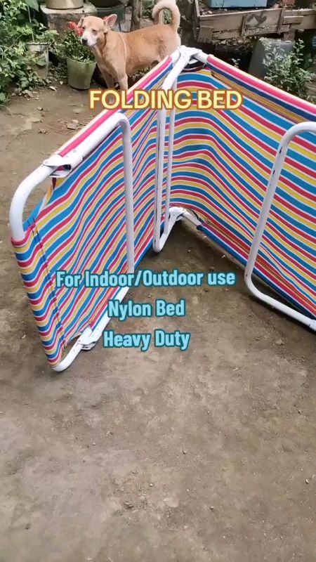 FULLY ASSEMBLED FOLDING BED / NYLON FOLDING BED / HIGAAN / HEAVY DUTY / fb-101#fyp #fy #MasMuraSaShopee #FreeCoinsInShopeeVideo #HugotSaShopee