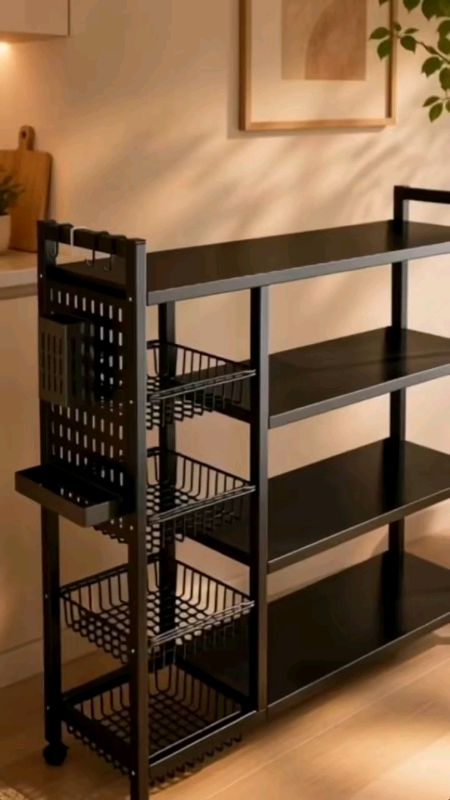#Kitchen #storage rack, floor to ceiling multi-layer vegetable multifunctional  rack, #FreeCoinsInShopeeVideo #MasMuraSaShopee #Trending #fyp