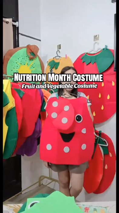 Nutrition Month Costume for Kids fruit & vegetable outfits for school programs dress-up #MasMuraSaShopee #ShopeePHPaydaySales #FreeCoinsInShopeeVideos