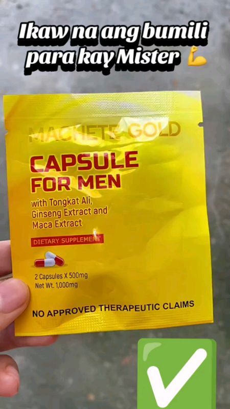 Machete Gold Herbal Supplement Capsule With Tongkat Ali Ginseng & Maca #HighQuality #Affordable #ShopeeFreeCoinVideo #MasMuraSaShopee