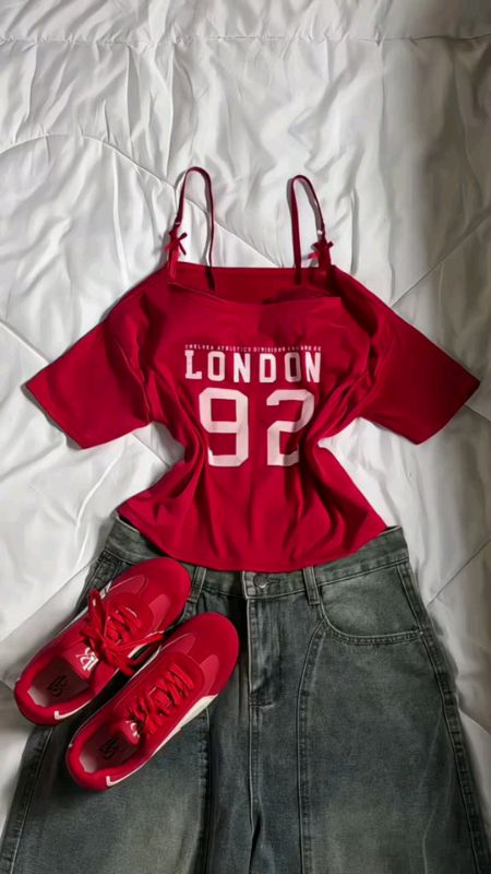 BUY 1 GET 3 (TOTAL 3PCS) ANA LONDON 92 TWO-WAY SILK SCREEN PRINT CASUAL CROPTOP COTTON WOMENSWEAR #croptop#cotton #fashion#MasMuraSaShopee