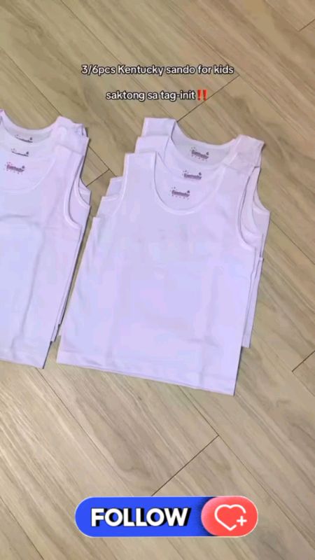 KENTUCKY KIDS WHITE SANDO #FreeCoinsInShopeeVideo #kentucky #MasMuraSaShopee #sando #bestseller #trending #fyp #useful