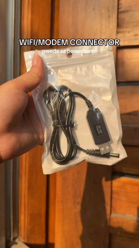 DC 5v to 12v usb cable wifi to powerbank connector boots converter... #masmurasashoppee #freecoin #goodsashoppee #trynow #checkoutna