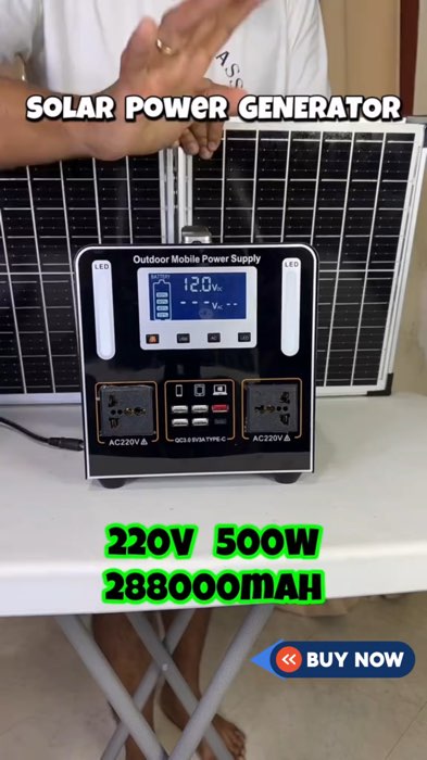 Solar Power Station wit Solar Panel #solarpowergenerator #solarpowerstation #solarpanel #solar #solarpower #MasMuraSaShopee #ShopeePHPaydaySale #fyp