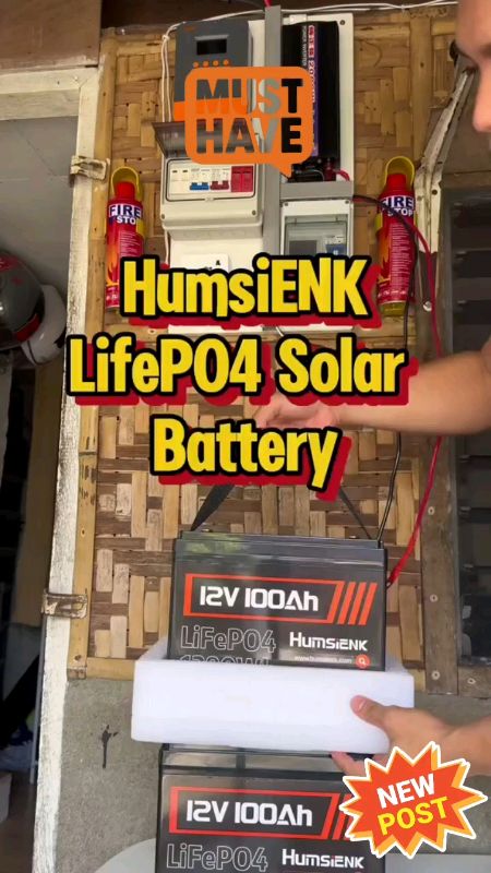 HUMSIENK 12V 100AH LIFEPO4 LITHIUM BATTERY #MasMuraSaShopee #lifepo4 #Solar #SolarSetup