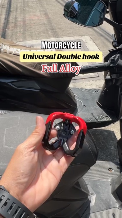 Motorcycle Universal double hook alloy #MasmurasaShoppee #ShoppeeBudol #shoppee #Bestbuy #FreeCoins #Trending #Viral #Fyp #highlight #everyone