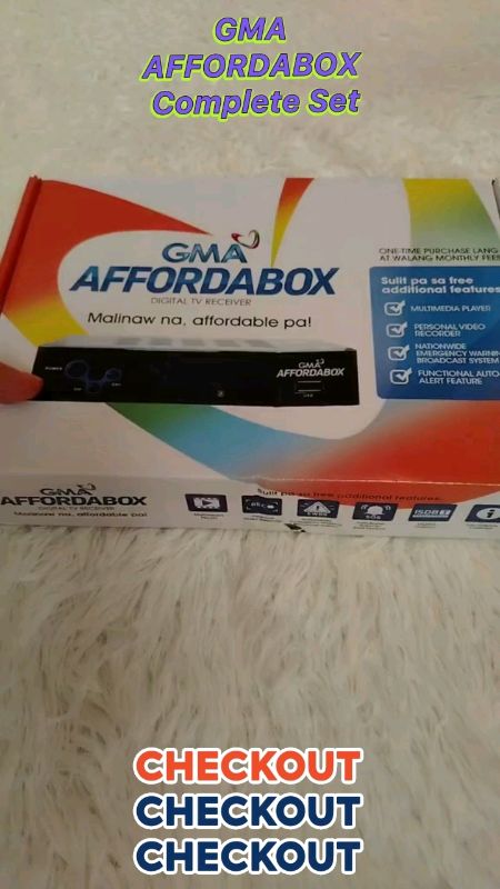 GMA AFFORDABOX Complete Set with antenna and remote with free battery #gma #gmaaffordabox #highlyrecommended #goodquality #checkoutnow #shopeefinds