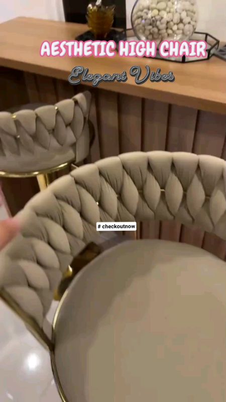 AESTHETIC HIGH CHAIR 😍🎀 #ShopeePHPaydaySale#MasMuraSaShopee  #FreeCoinsInShopeeVideo #checkoutnow  #highchair #aestheticchair #elegantvibes #sosyal