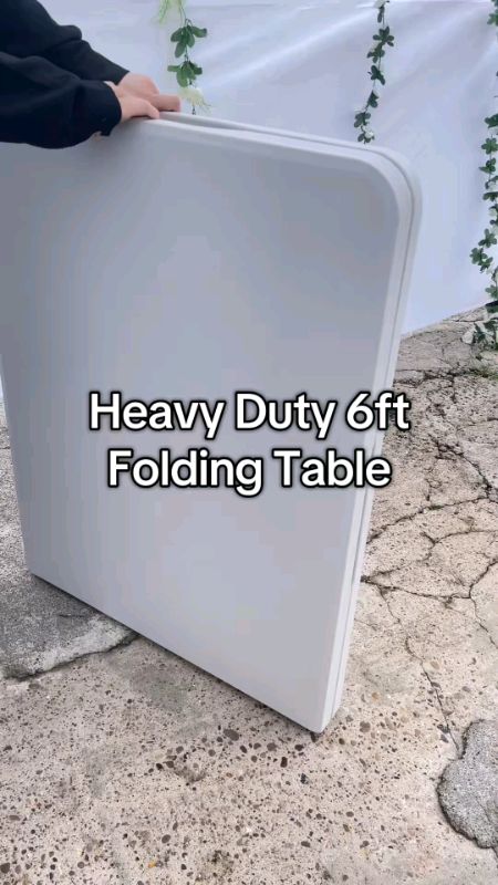 Folding heavy duty utility table indoor outdoor portable plastic#FreeCoinsInShopeeVideo #MasMuraSaShopee #foldingtable #heavyduty #portable#sturdy