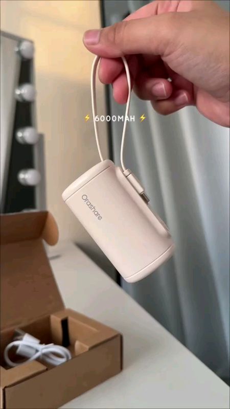 Orashre Mini Powerbank Built‑in  (Lightning Or Type‑C) Cable Fast Charging for Phones #SulitSaShopee #MasMuraSaShopee #FreeCoinsInShopeeVideo
