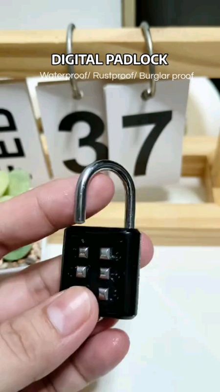Password padlock, waterproof zinc alloy luggage, travel bag anti-theft, left click intelligent lock#fyptrendingvideo #freecoinsashoppee