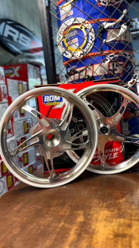 BOM RANGSIT HYDRA CNC MAGS CLICK 125/150 x14 5 SPOKES Motorcycle Accesories #fypp #trending #viral #legit #hydra #cnc #mags #checkoutna #bilina #shope