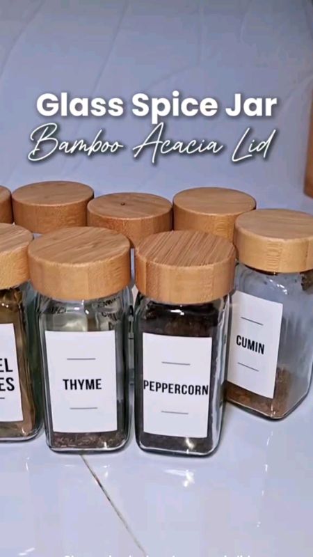 Bamboo Lid Glass Jar #fyp #affordable #MasMuraSaShopee #shopeecoins #legit