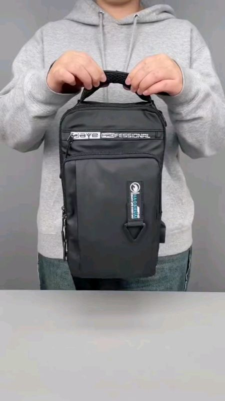 Fashion Men's shoulder bag combination Lock Anti-theft Chest bag men's sports bag