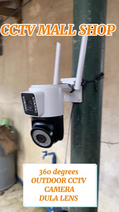 💙360 degrees OUTDOOR CCTV CAMERA DUAL LENS #V380PRO #CCTVMALLSHOP💙