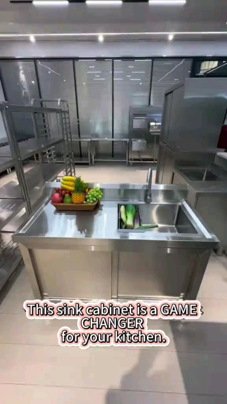 Stainless Steel Kitchen sink with cabinet #stainlesssteel #kitchensink #cabinet #MasMuraSaShopee #fyp #HugotSaShopee #FreeCoinsInShopeeVideo