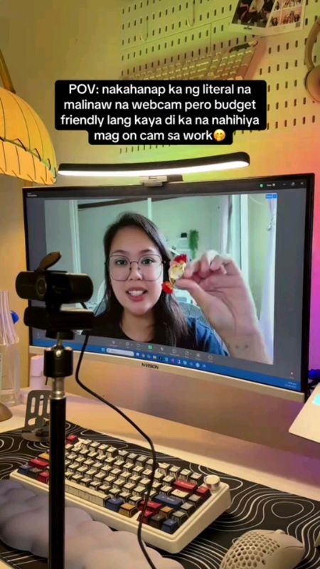 Super linaw ng webcam nato!! perfect for WFH set-up ? ?✨ #emeet #webcam #wfh #esl #va #MasMuraSaShopee #FreeCoinsInShopeeVideo #fyp #foryou #shopee