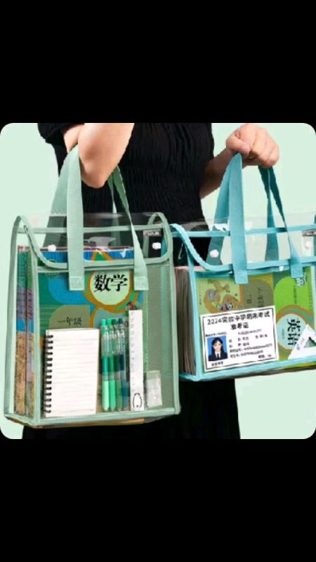 Check out Large Transparent Pvc Document Bag Multiple Compartments Can Hold Tablet A4 Paper