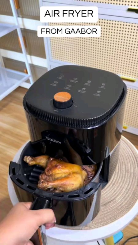 Gaabor Air Fryer Multi Functional  Healthy Cooking Non-Stick 8 Menus 4L Black /White With Oil Paper#MasMuraSaShopee #HugotSaShopee #fyp