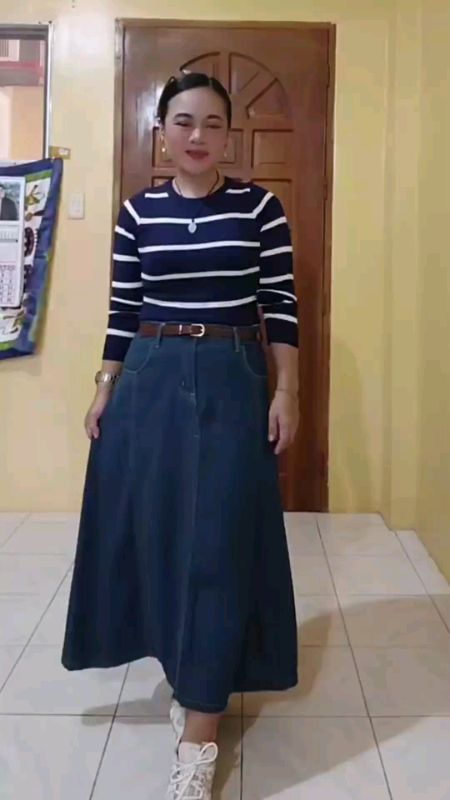 high waist jeans skirt Plus size u...#
