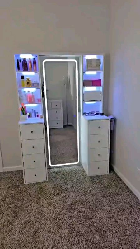 Dressing Table Bedroom Minimalist Modern Ins Dressing Table Organizer #FreeCoinsInShopeeVideo #MassMuraSaShopee #trending