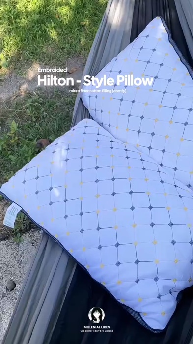 Authentic HILTON Pillow BUY 1 TAKE 1 MAGIC FIBER PILLOW HIGH QUALITY HOTEL PILLOW Queen Size(18*28 )#hilton #pillow #b1t1 #highquality#authentic