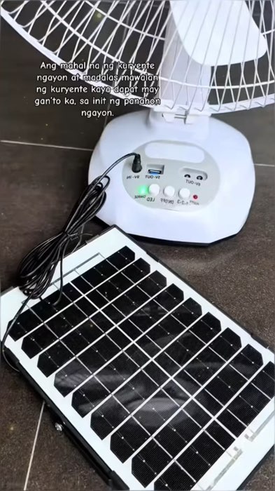 Solar Electric Fan Solar Powered Rechargeable Solar Fan  AC/DC Dual Power #solar #solarelectricfan #fan #rechargeable