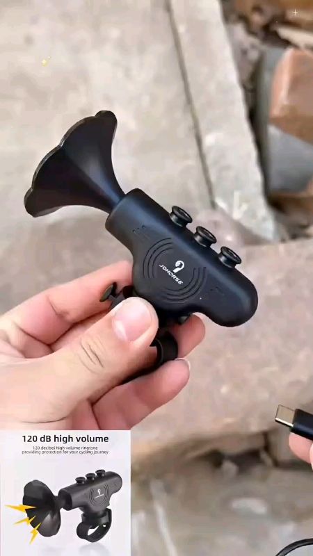Bicycle Electronic Bell Scooter E-bike Trumpet Alarm Bike Bell USB Charge Cycling Warning Alert Safety Riding Waterproof 120dB #FREECOINSVIDEOS