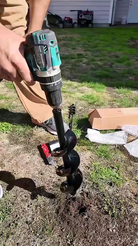 #Garden #auger #spiral #drillBit #Gardening #flower #Planter #Earth #Drill #loose #soil #twist #digging #planting #tools Drill Bit #Accessories #tool