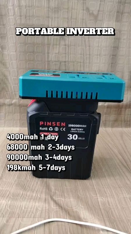 PINSEN 150W Portable Power Inverter 18-21V to 220V with LED Light, Car Camping Generator #FreeCoinsInShopeeVideo #ShopeePHPaydaySale  #MasMuraSaShopee