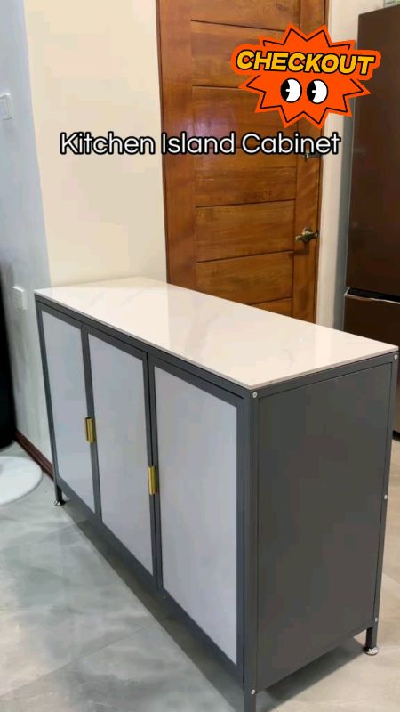 Kitchen Shelf Rock Slab Sideboard Multi-Functional Sliding Door Cabinet Storage Cabinet#freecoinssashopee #masmurasashopee #trendingprodruct