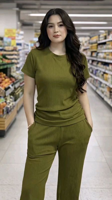 Casual Round Neck Coordinates Pants (small to large) Plain Short Sleeves Clothing Comfort#FreeCoinsInShopeeVideo #MasMuraSaShopee #ShopeePHPaydaySale