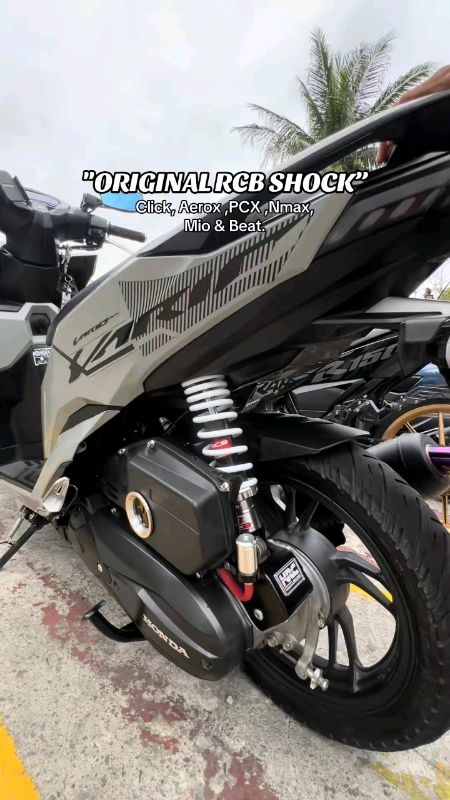 Check out RCB Modified 275/ 295/305/330mm Rear Shock Absorber Fork Head For Mio NMAX AEROX Click Beat SKYDRIVE #trending #shoppee #fyp#viral
