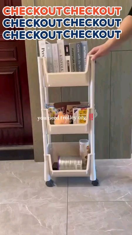 Trolley Bookshelf Storage Rack Affordable Good Quality